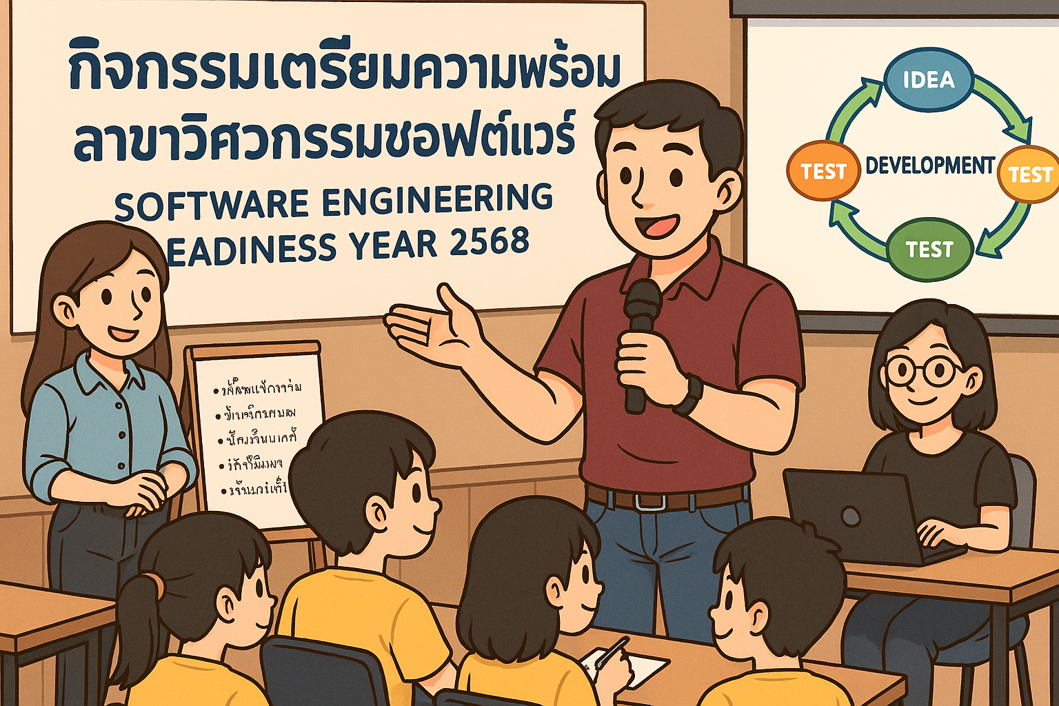 ปรับพื้นฐานสำหรับนักศึกษาใหม่ ปีการศึกษา 2568 สาขาวิชาวิศวกรรมซอฟต์แวร์ 