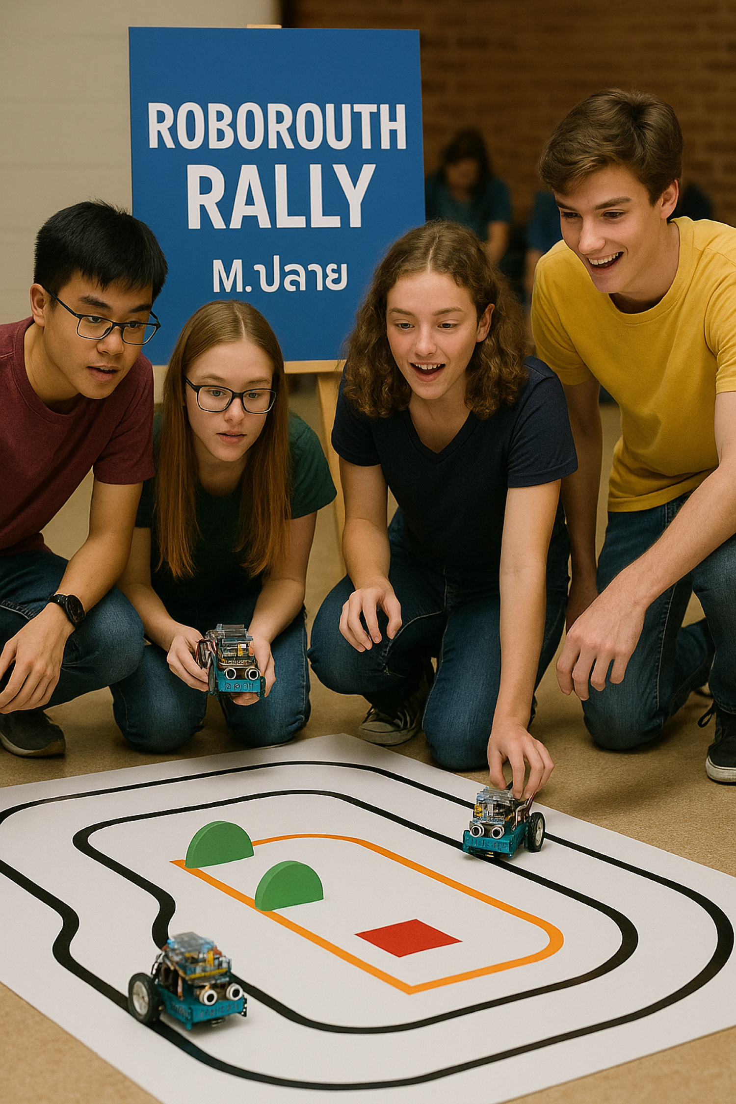 การแข่งขันหุ่นยนต์วิ่งเร็ว RoboRouth Rally ม.ปลาย
